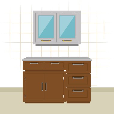 mutfak Oda sahne simgeler