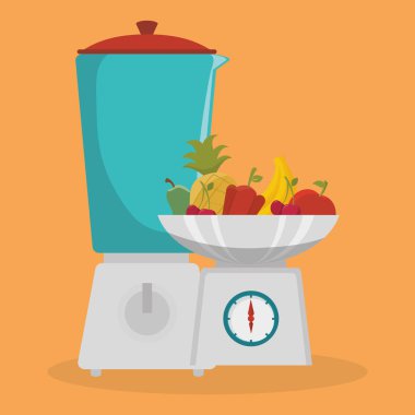 mutfak karıştırıcı ve ölçü ağırlık kap simgesi