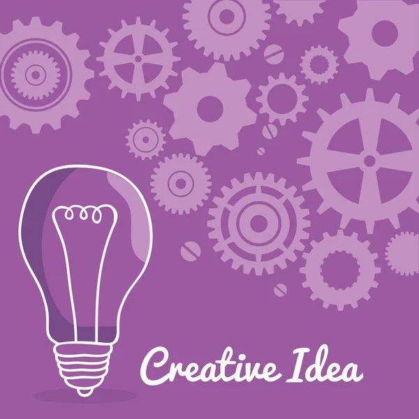 Bulbo ideas creativas concepto — Vector de stock
