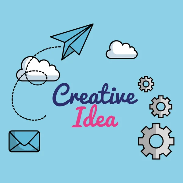 Creative ideas set icons — стоковый вектор