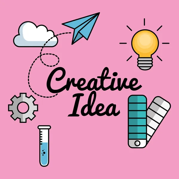 Creative ideas set icons — стоковый вектор