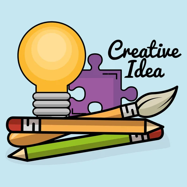 Las ideas creativas establecen iconos — Vector de stock