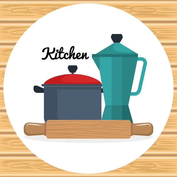 Utensílios de cozinha ícones de equipamentos —  Vetores de Stock