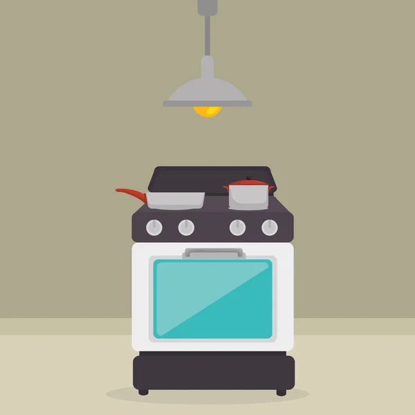 Four Cuisine Icône Appareil Vecteur Illustration Design — Image vectorielle