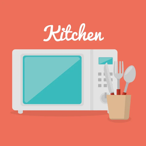 Кухонная утварь иконы оборудования — стоковый вектор