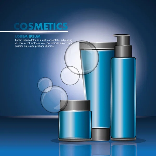 Cosmetics bottle skincare — Stock Vector