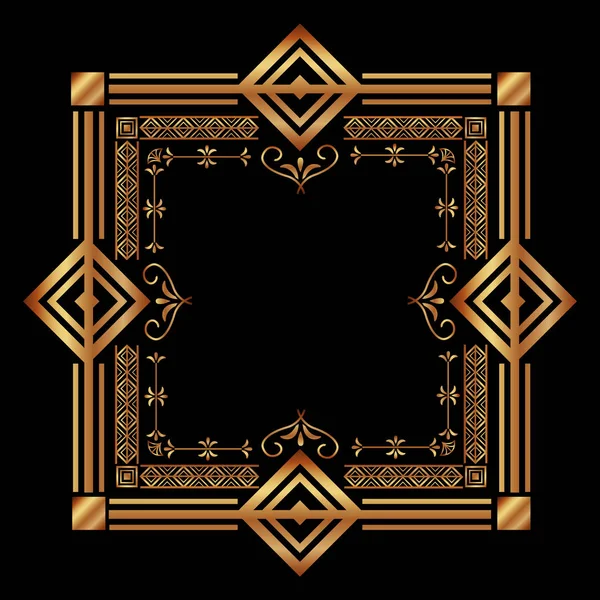 アールデコ背景装飾の幾何学的抽象 — ストックベクタ