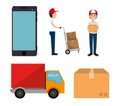 teslimat hizmeti Icons set