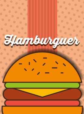 Hamburger fast food menü restoran