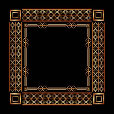 Art deco çerçeveleri ve borders