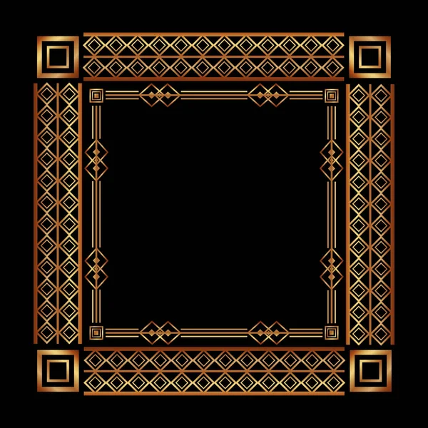 Art deco frames and borders — Stock Vector