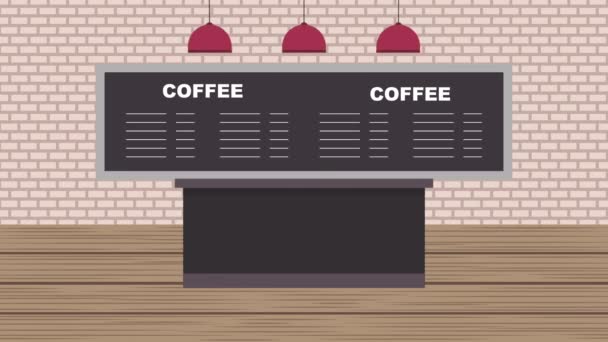 Persone caffetteria — Video Stock