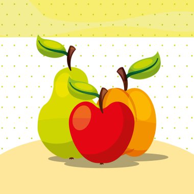 meyve taze organik sağlıklı elma şeftali armut