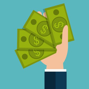 faturaları dolar para simgesi vektör çizim tasarım ile el