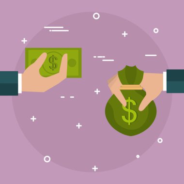 para çantasını ve faturaları ile el