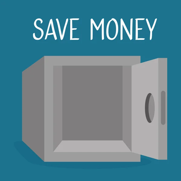 Safe box money save icon — Stock Vector