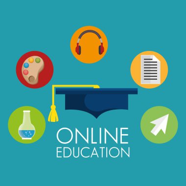 Hatta eğitim Icons set