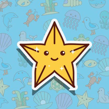 deniz yıldızı Deniz hayat çizgi film