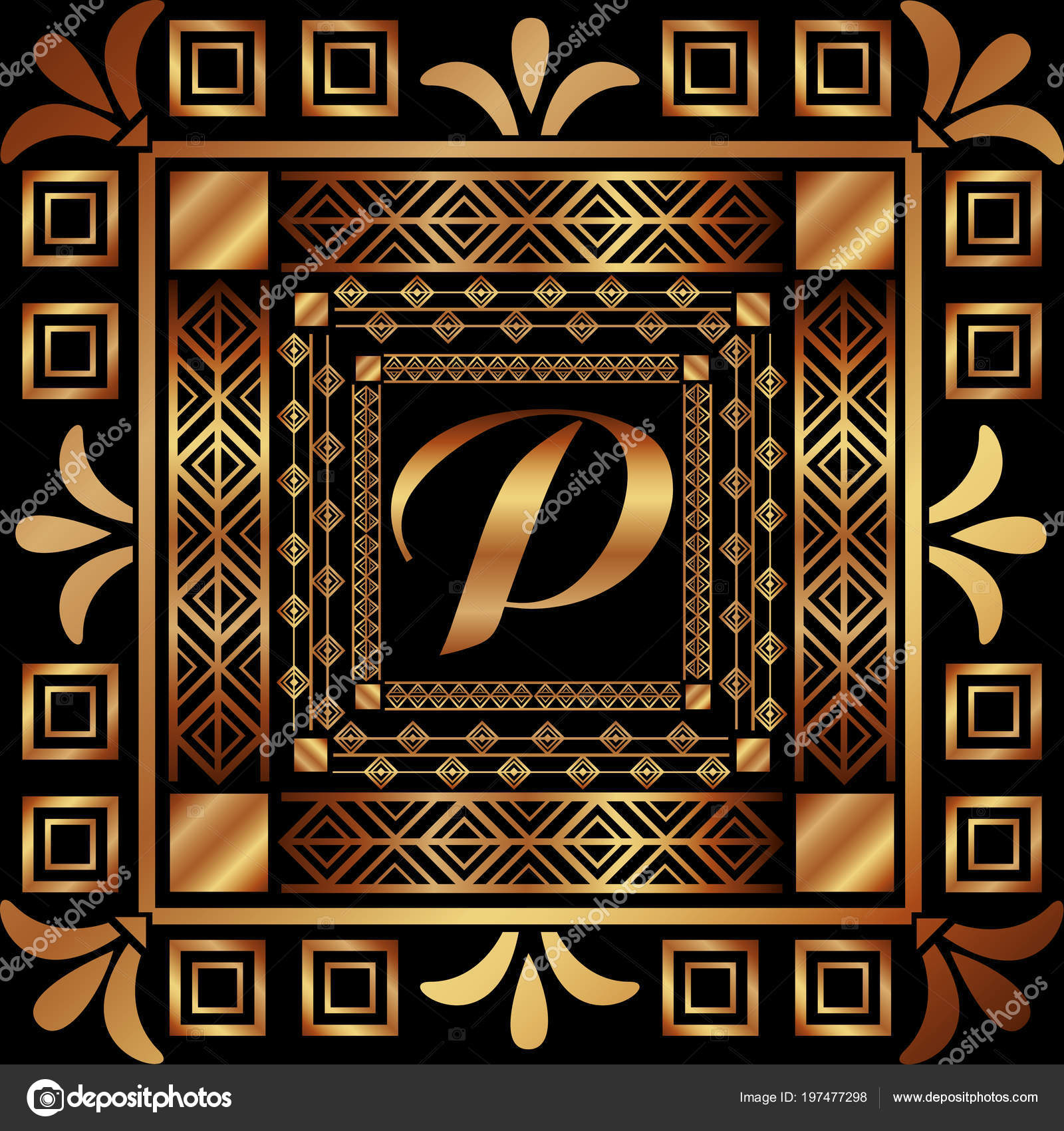 Art deco frames and borders Stock Vector Image by ©yupiramos 197477298