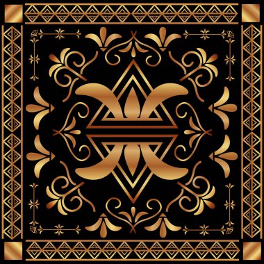 Art deco çerçeveleri ve borders