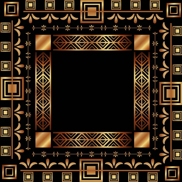 Art deco frames and borders — Stock Vector