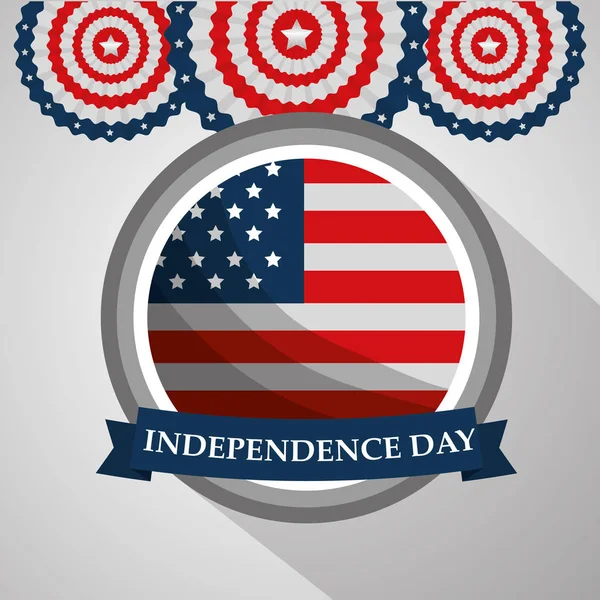 Amerikai függetlenségi nap — Stock Vector