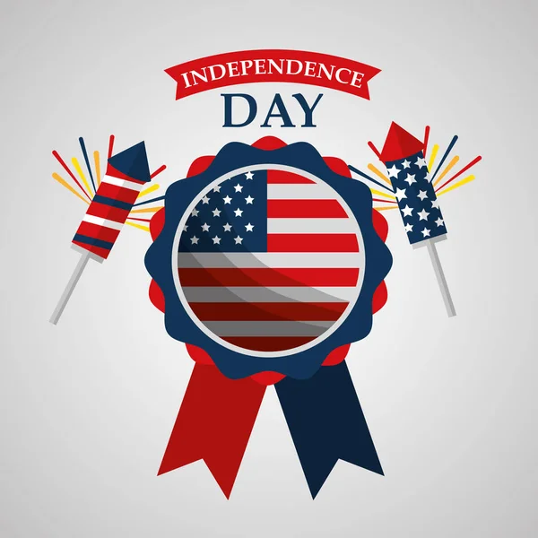 Dia da independência americana — Vetor de Stock