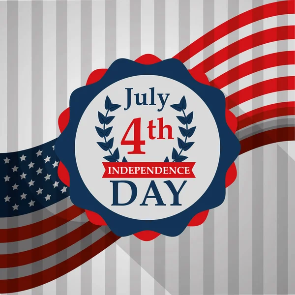 Día de la independencia americana — Archivo Imágenes Vectoriales