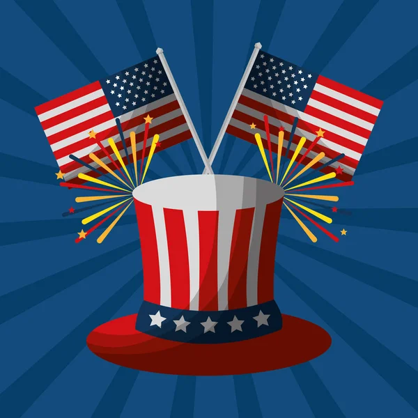 미국 독립 기념일 — 스톡 벡터