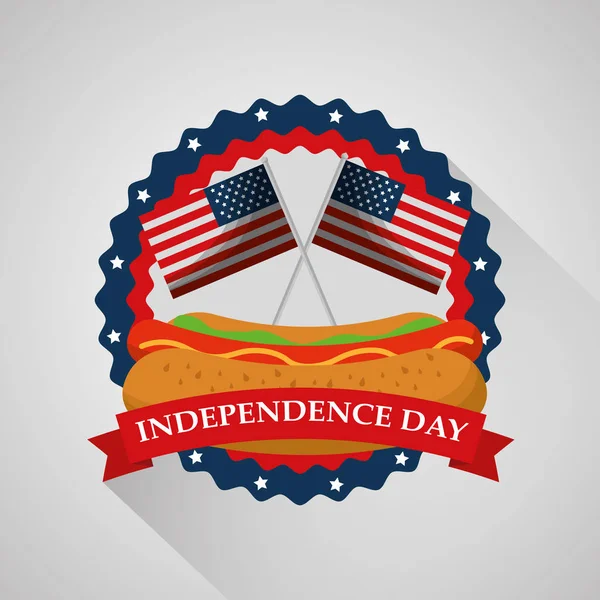 Día de la independencia americana — Vector de stock