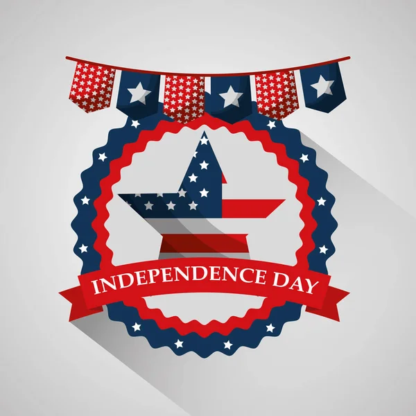 Día de la independencia americana — Archivo Imágenes Vectoriales