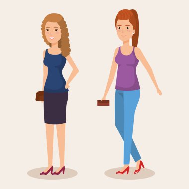 Genç kız avatarları karakterler