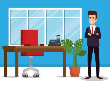 işadamı office avatar karakter