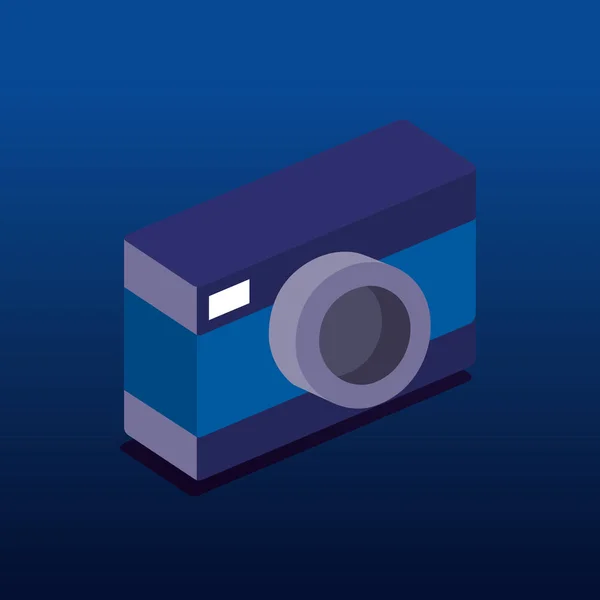 相机摄影等距图标 — 图库矢量图片