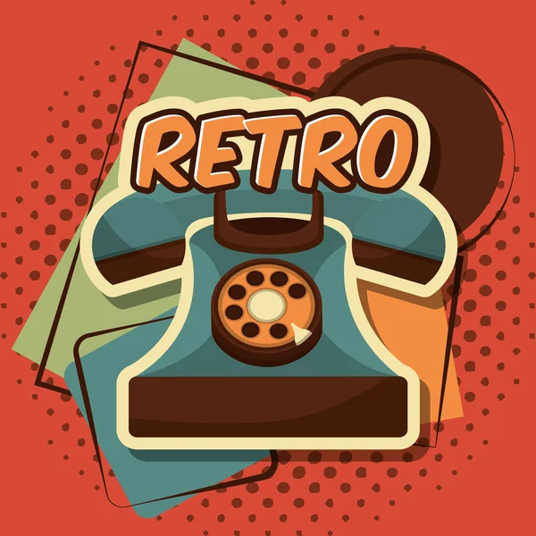 Dispositivo retro vintage —  Vetores de Stock