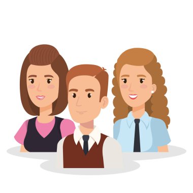 iş insanlar izometrik avatarları