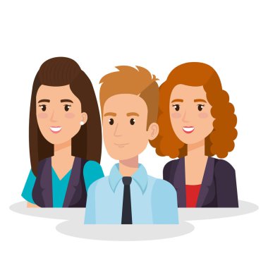 iş insanlar izometrik avatarları