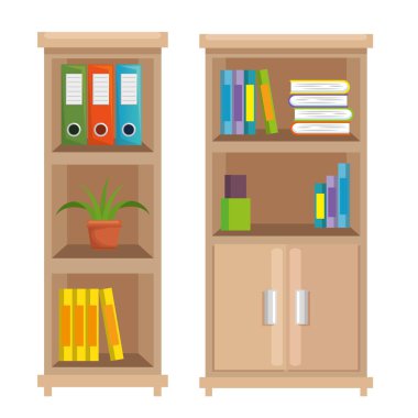 Kütüphane ile Office yer sahne