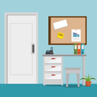 Office yer sahne simgeler