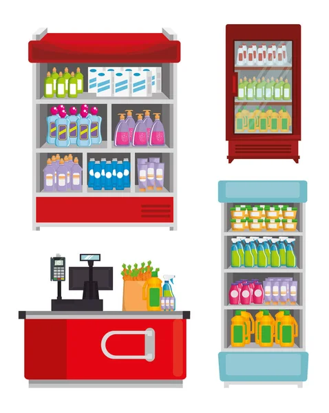 kayıt makine ile süpermarket rakam elektron teraziler