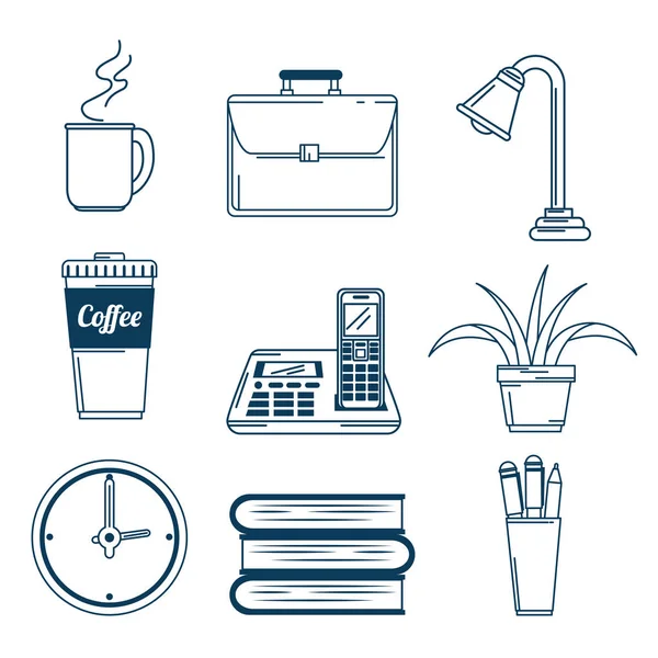 Ofis İşyeri Icons set