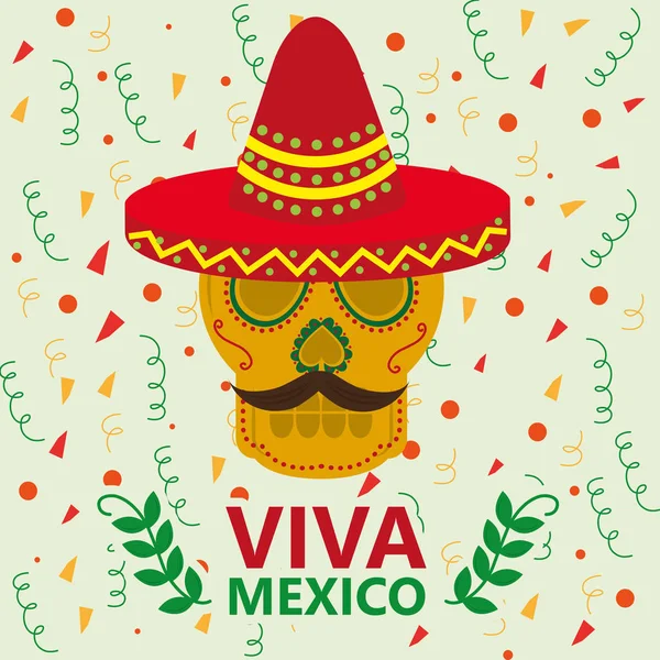 Viva mexico oslava — Stockový vektor