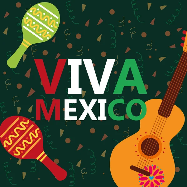 Viva Mexico Feier — Stockvektor