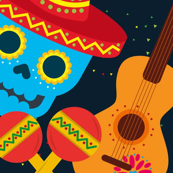 Viva mexico firande — Stock vektor