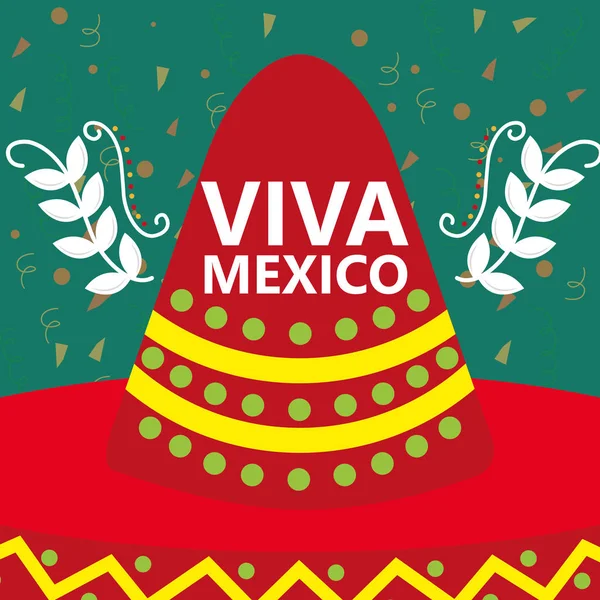 Perayaan Meksiko viva - Stok Vektor