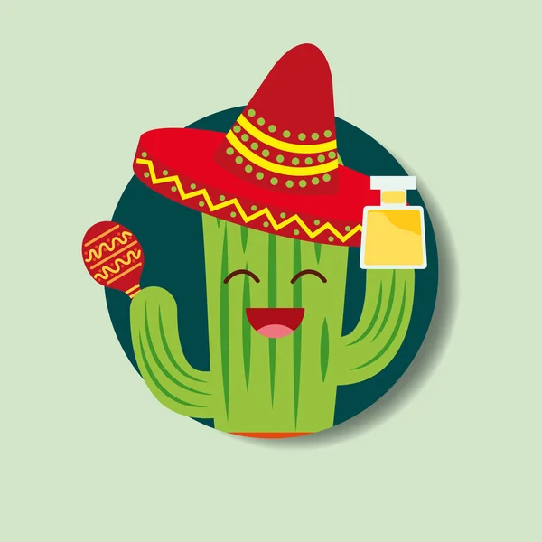 Viva celebración mexicana — Vector de stock