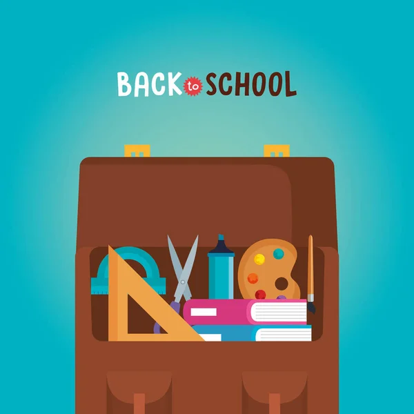 Volver a la escuela set iconos — Vector de stock