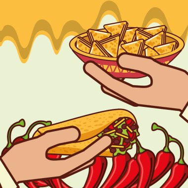 insanlar Meksika yemeği