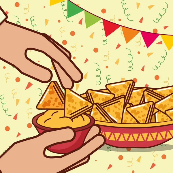 Comida mexicana — Vector de stock