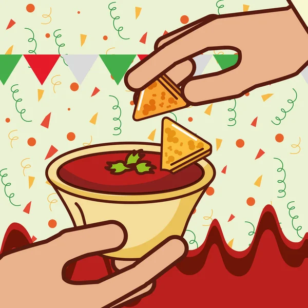 Orang Meksiko makanan - Stok Vektor